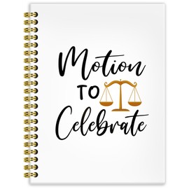 BRRNYOI Lawyer Gifts Notebook Journal 5.5x8.3, Lawyer Attorney Gifts for Men Women, Law Office Supplies, Motion to Celebrate Attorney Hardcover Spiral Notebooks for Note Taking