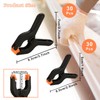 CYEER 60 Pcs Nylon Spring Clamps, 2 Size Heavy Duty