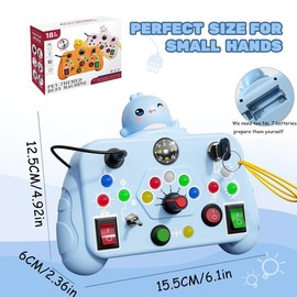 Simulation Circuit Board Toy, Early Education Busy Board Toy, Educational Toy for Kids, Science & Technology Toy for Boys & Girls:_Blue_1 Count