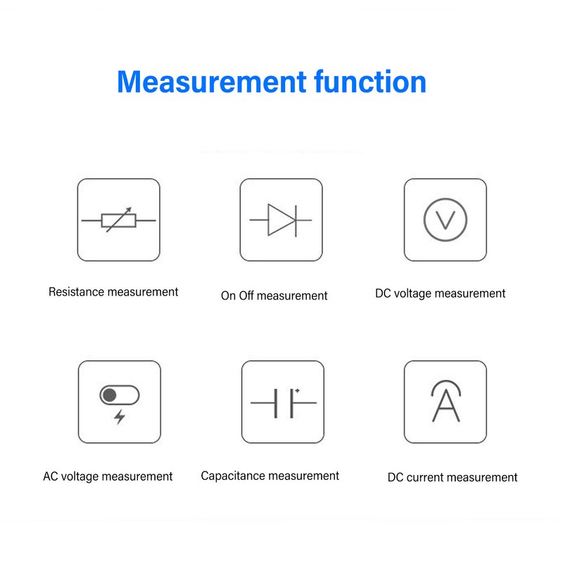 Digital Multimeter NCV High Accuracy LCD Display Handheld Voltage Resistance