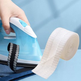 INF Hem Tape for Ironing 5 m Shorten Curtains without Sewing Ironing Tape for Shortening Curtains White