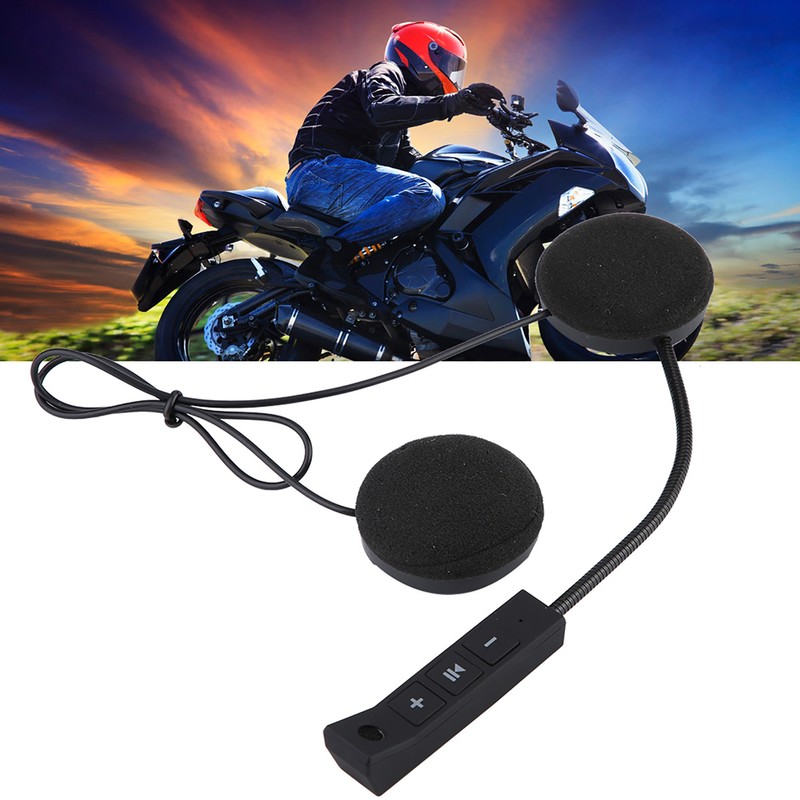 1 Pair Motorcycle Helmet BT Headset Headphone Speakers Support Hands