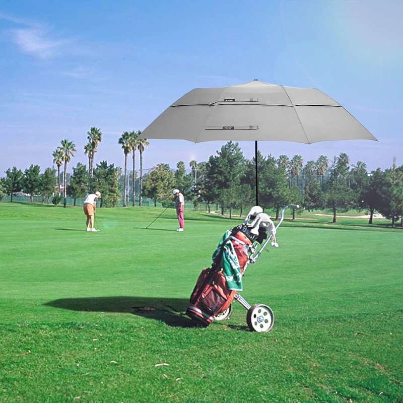 G4Free 62 Inch Portable Golf Umbrella Large Oversize Double Canopy