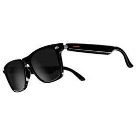 Tulbeys E13 Smart Bluetooth Sunglasses - Voice Assistant, Open Ear, IP65 Waterproof, Hands-Free Mic Speakers, Audio Glasses with UV400 & Magnetic Charging (Men Women)