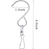 MFDSJ 24 Pcs Swivel Clip Hanging Hooks, Stainless Steel 360