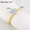 Blongme 1 Carat Moissanite Rings for Women Engagement Wedding band