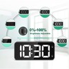 HERMIC Alarm Clock Bedside Mains Powered Large Digital Led Display,