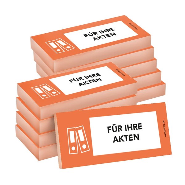 PRICARO Sticky Notes for Your Files Orange 100 Sheets (Pack
