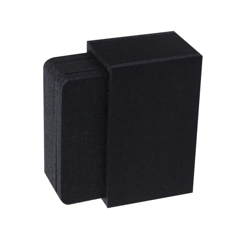 ABOOFAN 8pcs Black Water Absorption Felt Coasters Thickened Nonwoven Insulation