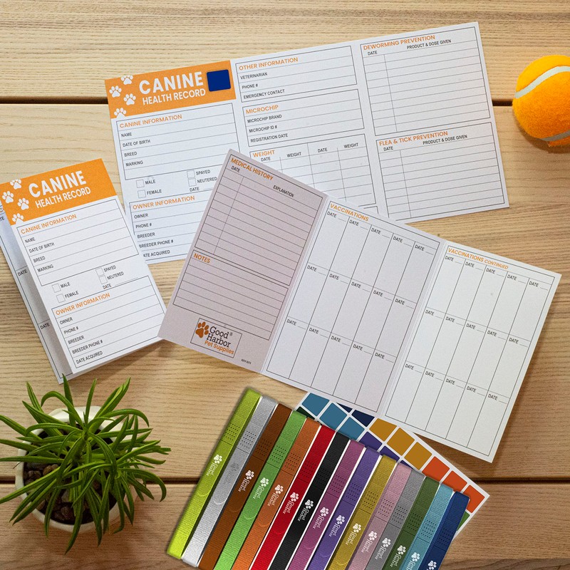 Good|Harbor Pet Puppy Whelping ID Kit - Dog ID Collars,