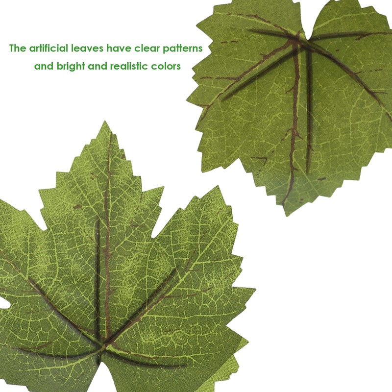 SENCOS Artificial Grape Vine Leaf Garland Plant with 5 Strings