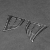 2Pcs/Set Carbon Fiber Steering Wheel Frame Cover Trim Left Hand
