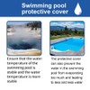 NOENNULL Pool Cover, Solar Pool Cover for Round Rectangle Swimming