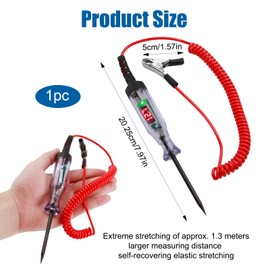 3-120V Circuit Tester Dc Voltage Tester with LED Display for Automotive Circuit Testing with Digital Test Light Light Flashlight Pen Tool Electrical for Fuse Relay Tester Electrical Tools