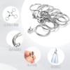 Curtain Ring Clips, Inner Diameter 1.5 inches (38 mm), 20