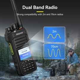Retevis Ailunce HA1UV Ham Radio Handheld,Dual Band Radio with Cable,IP67 Waterproof,USB-C Charging,2800mAh Battery,NOAA,Emergency Alarm,Long Range Handheld Transceiver for Camping Adventures(2 Pack)