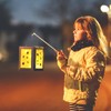 Tofficu 100pcs Paper Lantern Bamboo Pole, 28cm Lantern Stick Handle