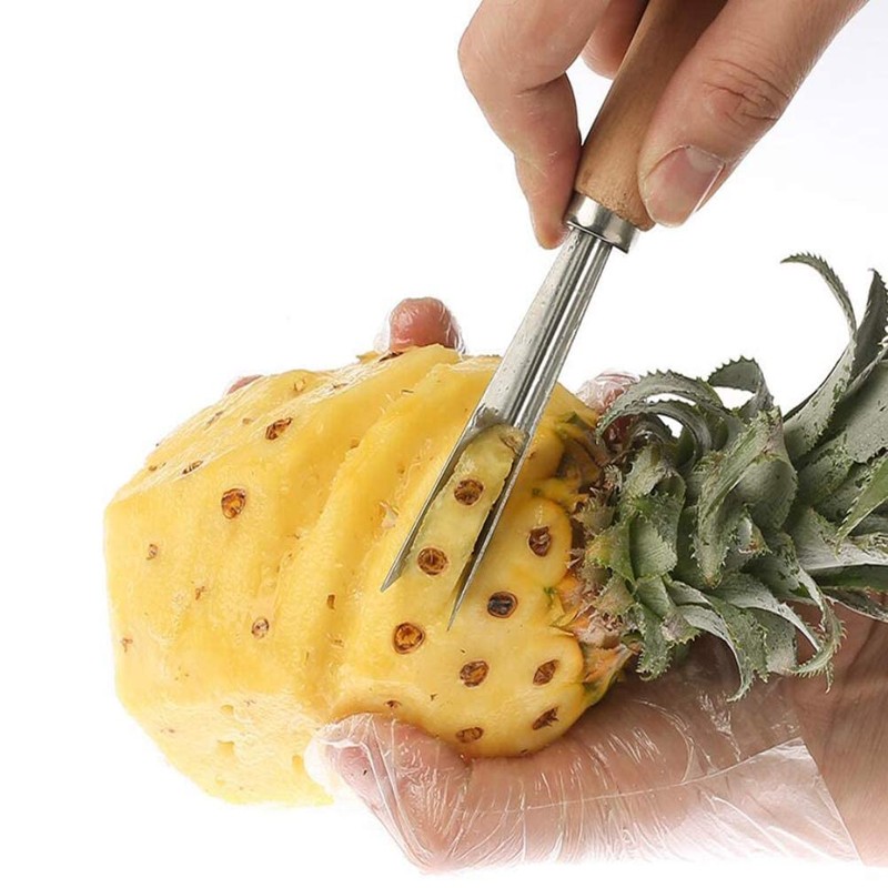 Honfitat Stainless Steel V Shape Pineapple Eye Peeler, 19CM, 40g
