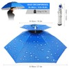 Double Layer Umbrella Hat Women Men Folding Sun Rain Cap