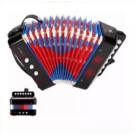 KFMX Mini Acordeon Infantil Juguete Para Niños Musica 7 Botones