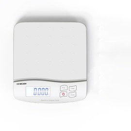 CCWEIGH Digital Postal Scale 30kg 6 Units Conversion (g, lb, oz, lb'oz, kg'g, kg) | Large LCD Display, Easy to Use, Quick Switch | for Packages, Mailing, Shipping | AC Adapter Optional