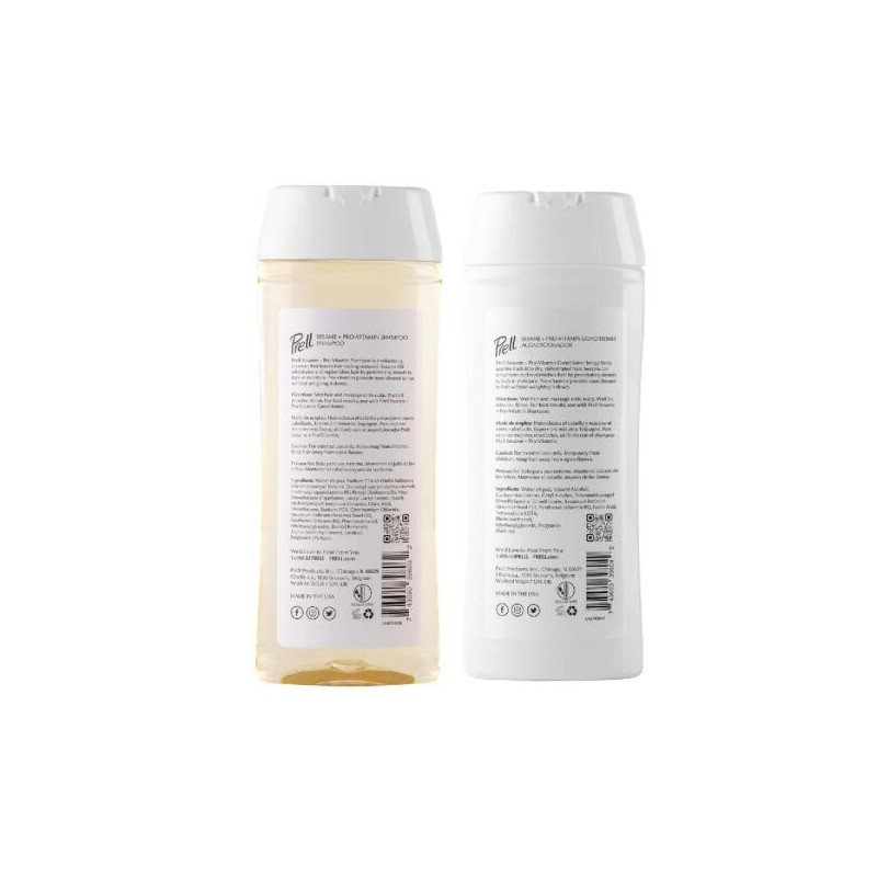 Prell 참깨 + 프로 비타민 샴푸 컨디셔너 13.5 fl. oz