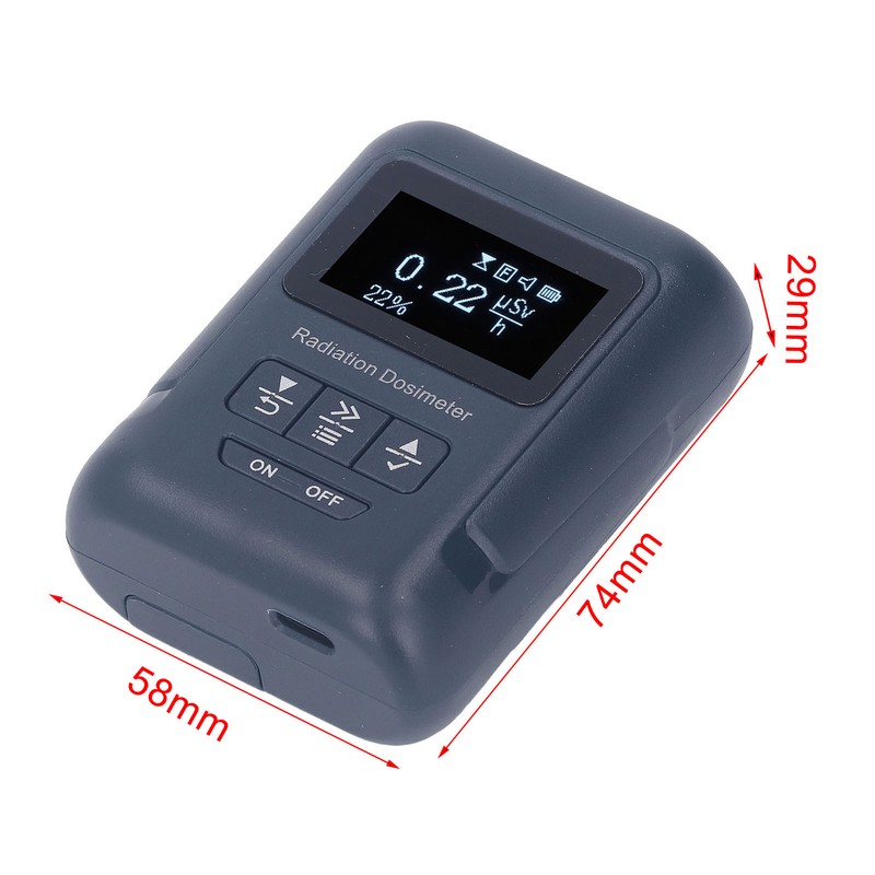 Radiation Detector Nuclear Monitor Dosimeter Geiger Counter Alpha Beta Gamma