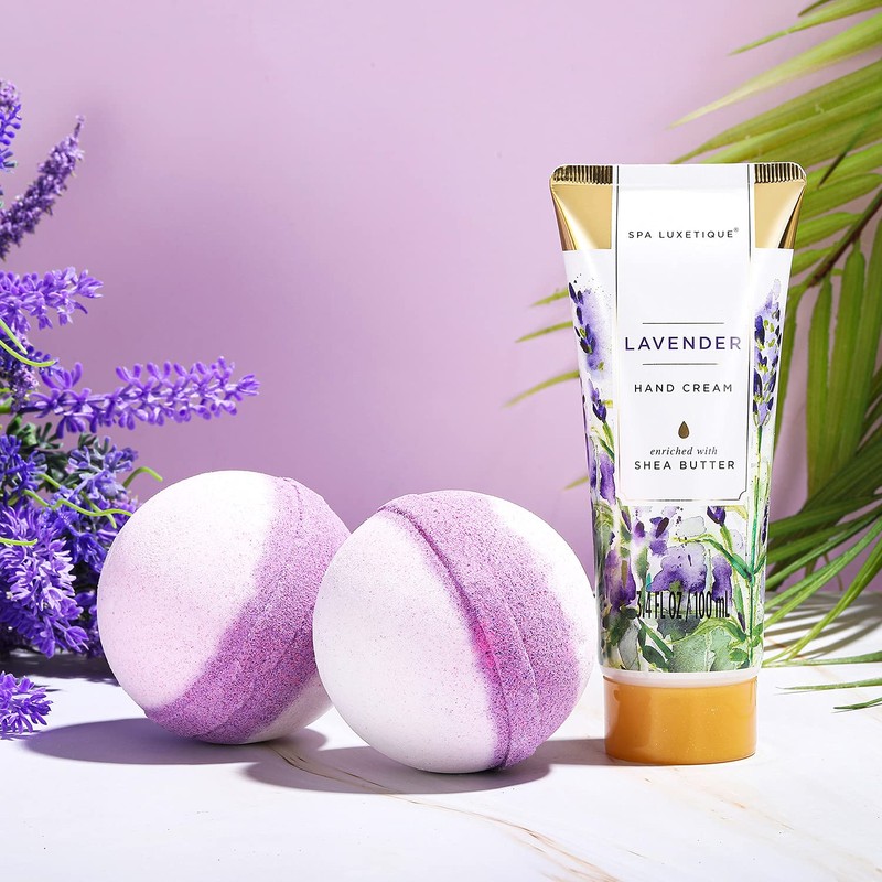 Spa Gift Basket, Spa Luxetique Lavender Spa Kit for Women