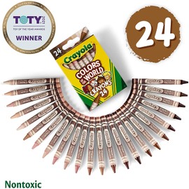 Crayola Bulk Crayon Set, Colors of The World, Multicultural Crayons, 6 Sets of 24 New Crayon Colors