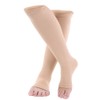 Compression Socks Sports Calf Knee Support Open Toe Stimulate Blood