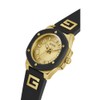 GUESS Ladies 38mm Watch - Black Strap Champagne Dial Two-Tone