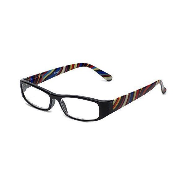 Calabria 734 Reading Glasses w/Wavy Striped Design&Matchin