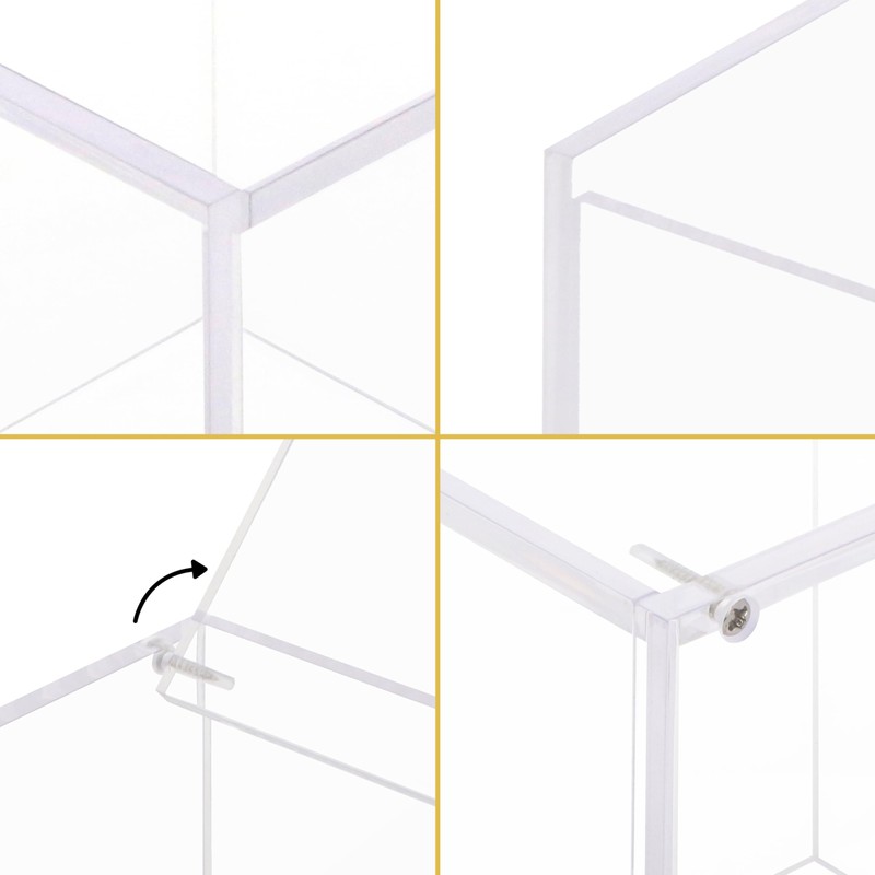 EXZACT Coffee Capsule Cube 15cm Acrylic, Coffee Pod Basket Organiser