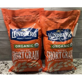 Lundberg Family Farms 24 Lbs Lundberg ORGANIC SHORT GRAIN BROWN RICE Non-GMO Gluten F FREE Shipping