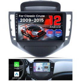 Car Radio Stereo for Chevy Cruze 2009-2015: 9" 1280 * 800 Touchscreen 2+32G GPS Navigation Upgrade - Wireless CarPlay/Android Auto 5G-WiFi Bluetooth SWC/FM/Mirror Link/Backup Camera