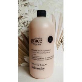 Philosophy ~ Amazing Grace Bergamot Hydrating Shower Gel /Shampoo 32 oz Sealed