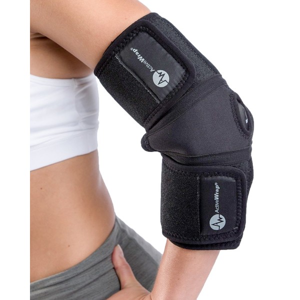 ActiveWrap Elbow Ice Wrap Hot Cold Packs for Tennis Elbow Treatment - Small/Medium