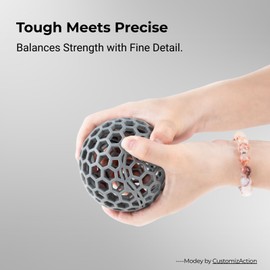 Siraya Tech Magna Durable Resin Grey (1kg) – Tough, High-Impact 3D Printing Resin for Engineering, Prototyping, Miniatures & More – Easy to Print, Versatile & Cost-Effective for Mass Production