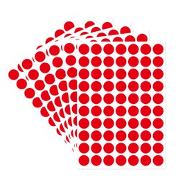 Starboling Dot Stickers,1/2 Inch red Circle Stickers,1400pcs Self-Adhesive Writable Color Coding Labels,Round Labeling Stickers for Office Classroom Garage Sale