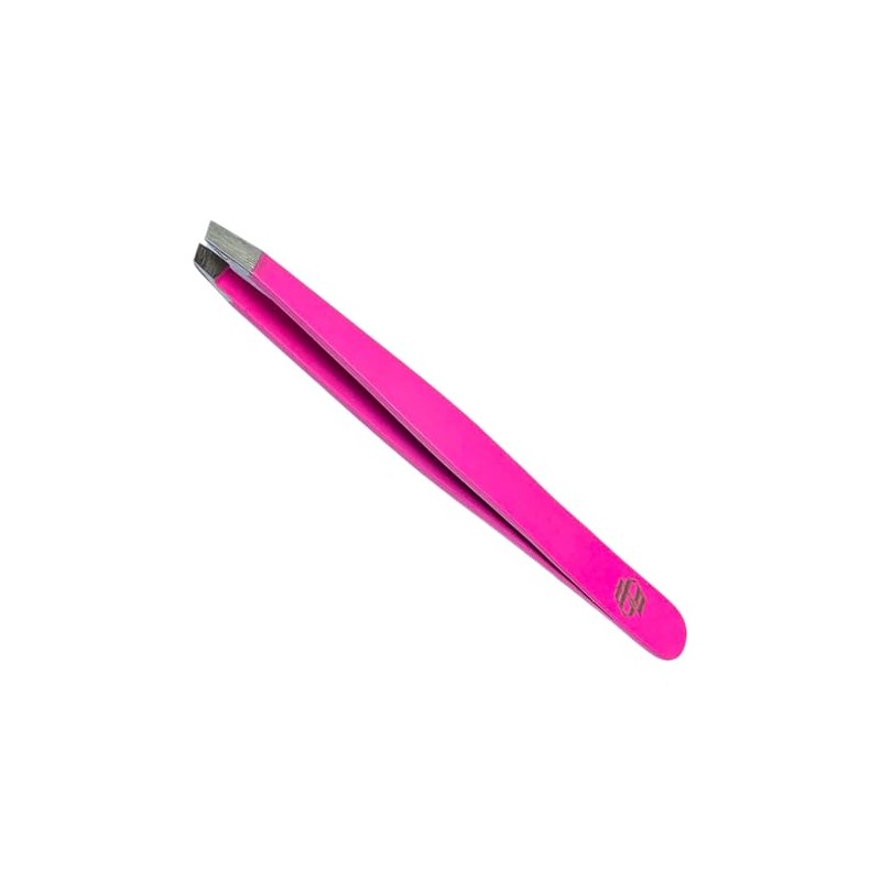 Professional Eyebrow Tweezers Set, Stainless Steel, Slant Tip, 13 cm,
