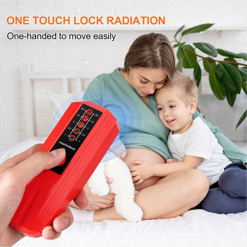 EMF Meter Magnetic Field Detector Electromagnetic Radiation Tester with 5