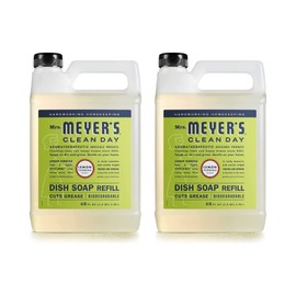 Mrs. MEYER'S Clean Day Liquid Dish Soap Refill, Lemon Verbena, 48 Fl Oz. (Pack of 2)