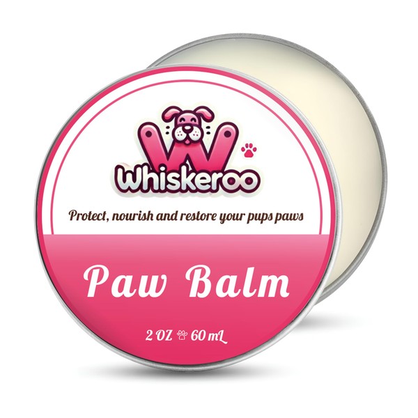 Whiskeroo Dog Paw Balm – Natural Paw Protector with Mango