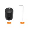 sourcing map 2 Pcs Aluminium Potentiometer Knobs, 1/4"(6mm) IDx1/2"(12.5mm) ODx5/8"(16mm)
