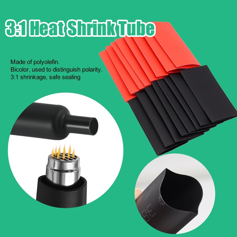 Twidec/160PCS Battery Cable Ends AWG 2 4 6 8 10
