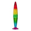 16 Inch Rainbow Glitter Lamp, 2 Bulbs,Sparkle Night Light, Relaxing