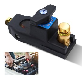 Car Battery Disconnect Switches 12V/24V, Heavy Duty Battery Shut Off Switch, Quick Disconnect Battery Cut Off Universal Switch for Automotive, Rv and Boat (1PC)