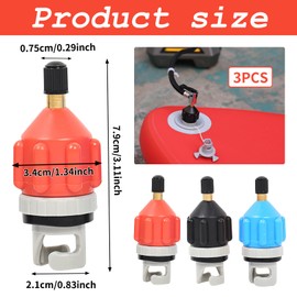 Sup Accessories, Sup Adapter for Compressor, Board Paddle Pump Stand Up, Inflatable Inflatable Air Pump Adapter Set, Sup Pump Adapter, Paddle Board Inflator (3 Colours)