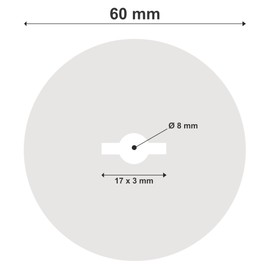 Brunoplast Nivifix Pack of 250 Protective Films, Washers Protective Plates for Tiles, Plates, Levelling System for Laying Wall and Floor Tiles, Laying Aid System, Protective Films for Pull Hoods
