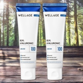 Wellage Skin Conditioning Skin Nutrition Real Hyaluronic 100 Cream 2 x 80ml / 웰라쥬 피부컨디셔닝 피부영양 리얼 히알루로닉 100 크림 2개 80ml